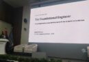 DevOpsDays Cairo 2026: speaker at the podium and the slide The Foundational Engineer, engineering governance and anti-burnout in the era of agentic AI co-workers